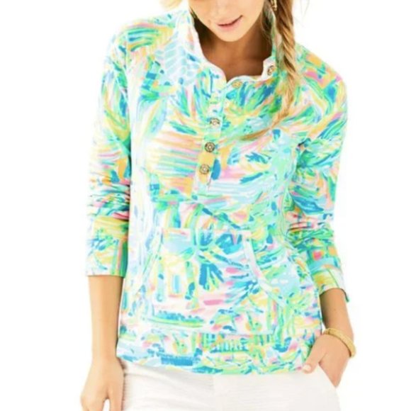 Lilly Pulitzer UPF 50+ Captain Popover in Multi Sea Salt & Sun Size Large NWT - Picture 3 of 10